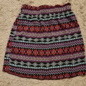 Aztec print skirt